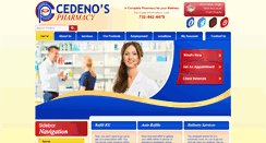 Desktop Screenshot of cedenospharmacy.com